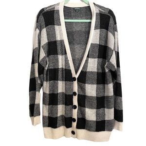 GUC - Wild Fable Size XL - Buffalo Check Sweater - cozy fall plaid cardigan